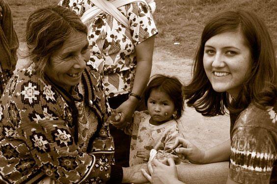 photo of misha doss and local guatemalans